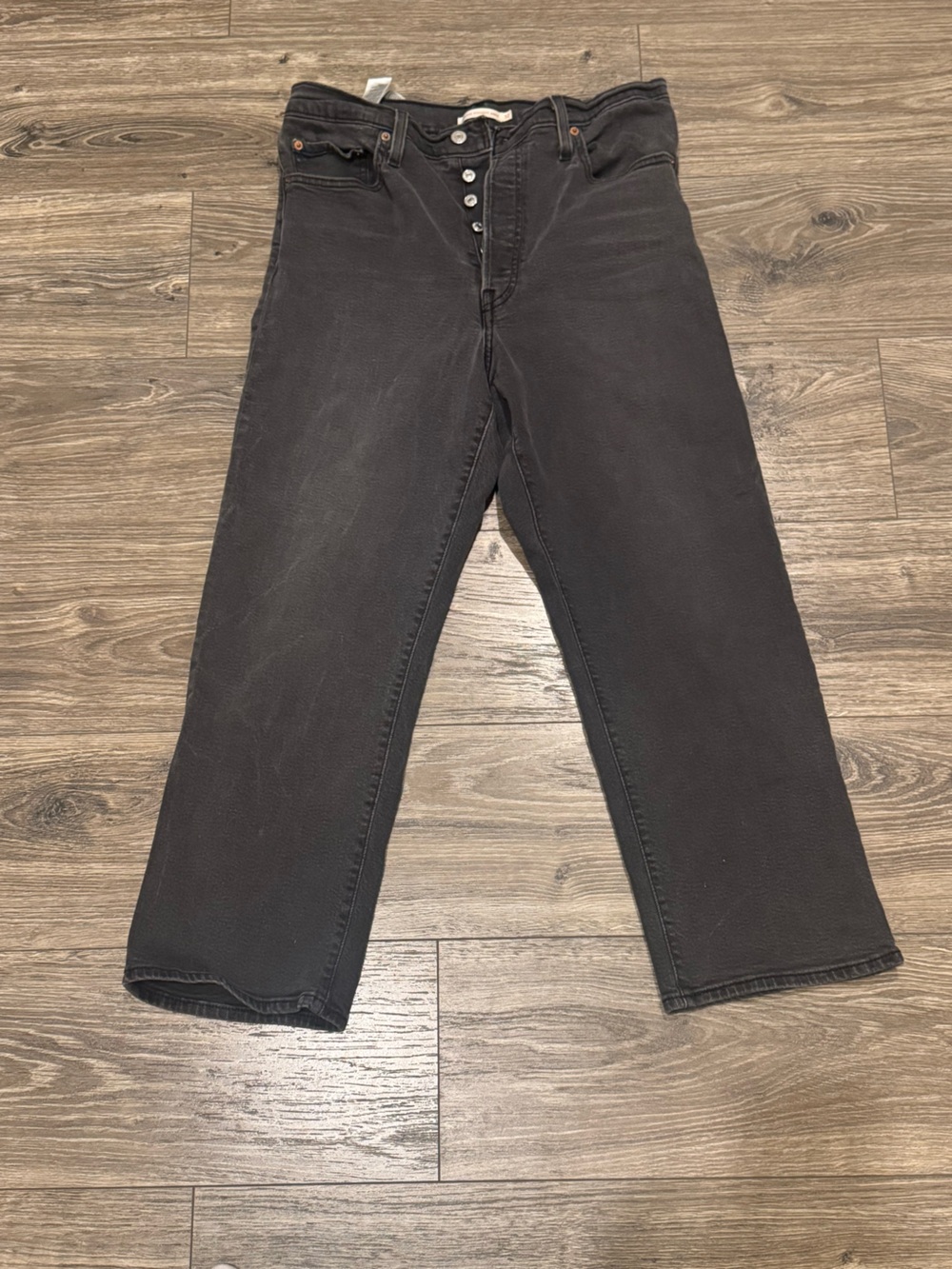 Levi's Black Ribcage Straight Women's Jeans